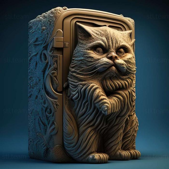 3D model Pittsburgh refrigerator cat (STL)